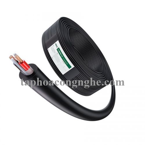 Ugreen 80163 100m 2C x 1.0mm² Cuộn cáp âm thanh sân khấu ngoài trời Hi Fi màu đen AV159 30080163